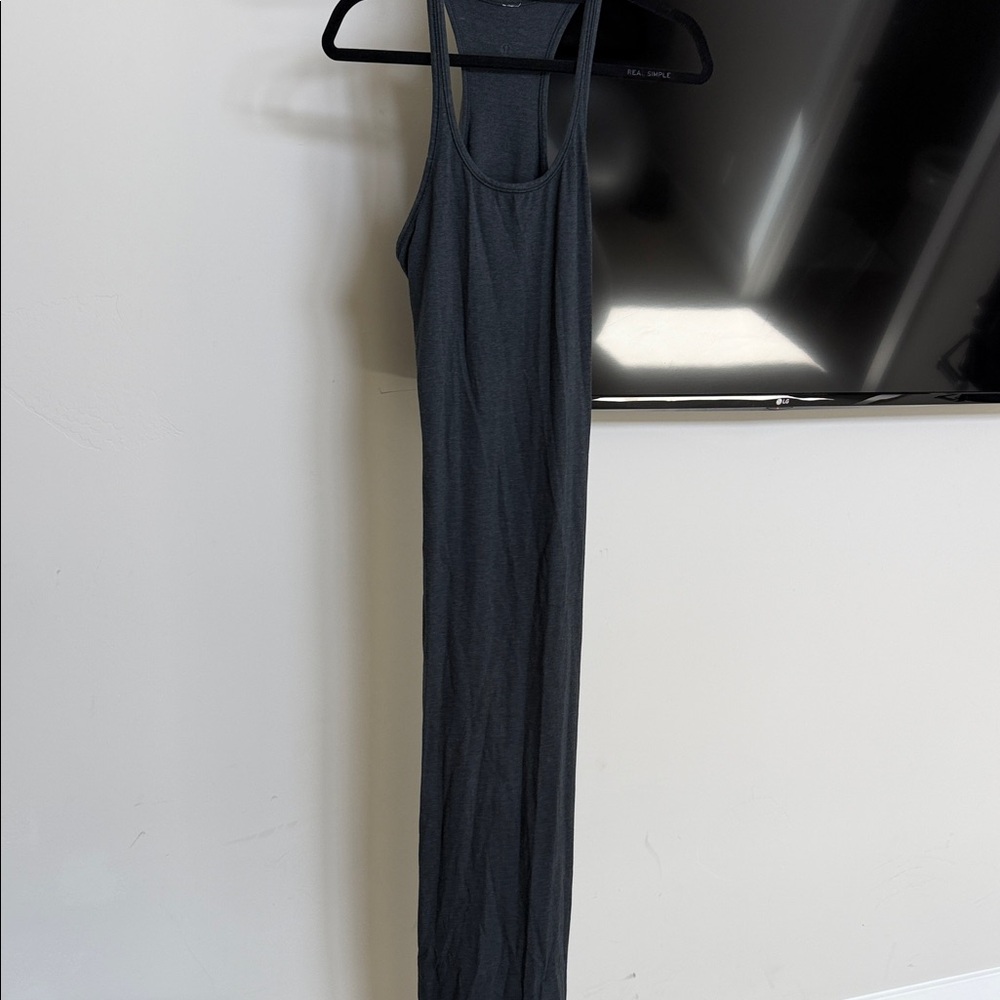 Lulu lemon Black Sleeveless Maxi Tank Dress